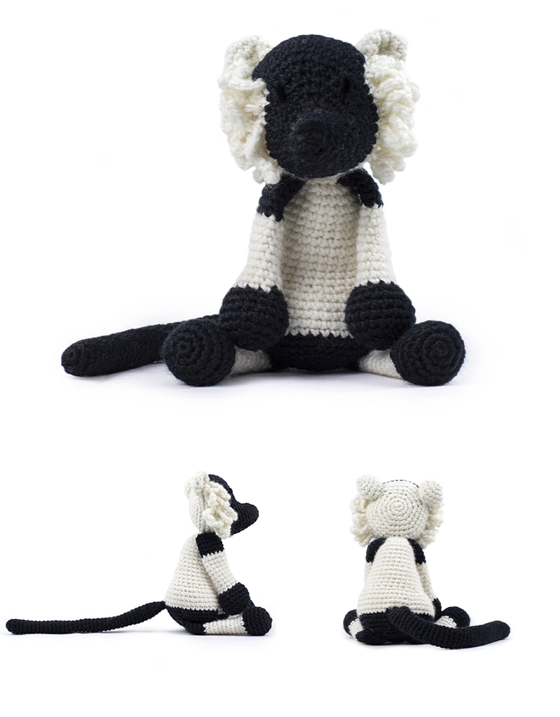 toft andre the lemur amigurumi crochet animal
